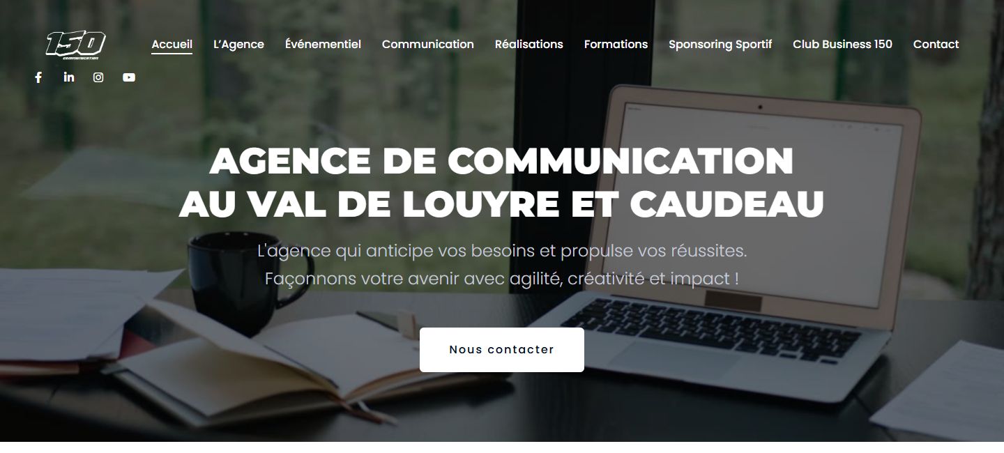Capture du site WordPress 150 Communication