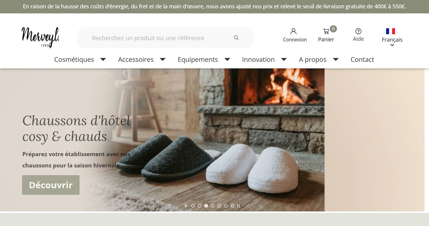Capture du site Merveyl