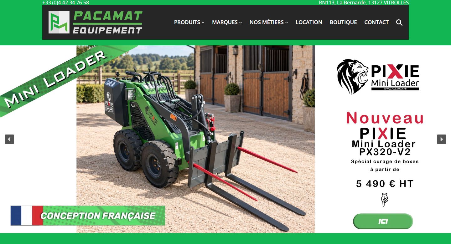 Capture du site Pacamat