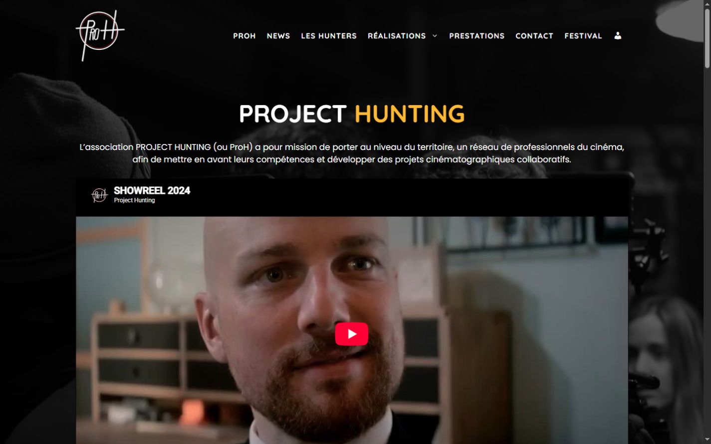 Capture du site Project Hunting